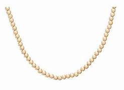 17&quot; CHOKER 4MM CLASSIC GOLD NECKLACE