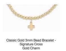 17&quot; CHOKER CLASSIC 3MM GOLD NECKLACE CROSS CHARM