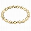 EXTENDS CLASSIC GRATEFUL 6MM GOLD BEAD BRACLET