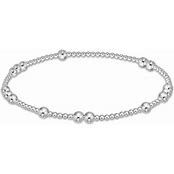 HOPE UNWRITTEN 5MM BEAD STERLING SILVER BRACELET