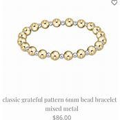 CLASSIC SINCERITY 6MM BEAD BRACELET MIXED METAL