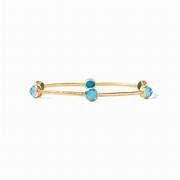 MILANO LUXE BANGLE TURQUOISE BLUE MEDIUM