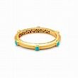 CATALINA HINGE BANGLE TURQUOISE BLUE SMALL