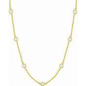 CELESTE DELICATE STATION NECKLACE CUBIC ZIRCONIA NECKLACE