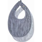 MUSLIN BIB 2 PACK BABY BLUE