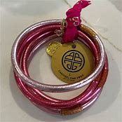 PINK ALL WEATHER BANGLE SMALL