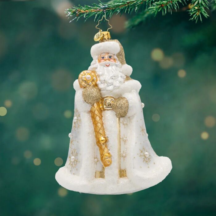 GILDED KRIS KRINGLE ORNAMENT