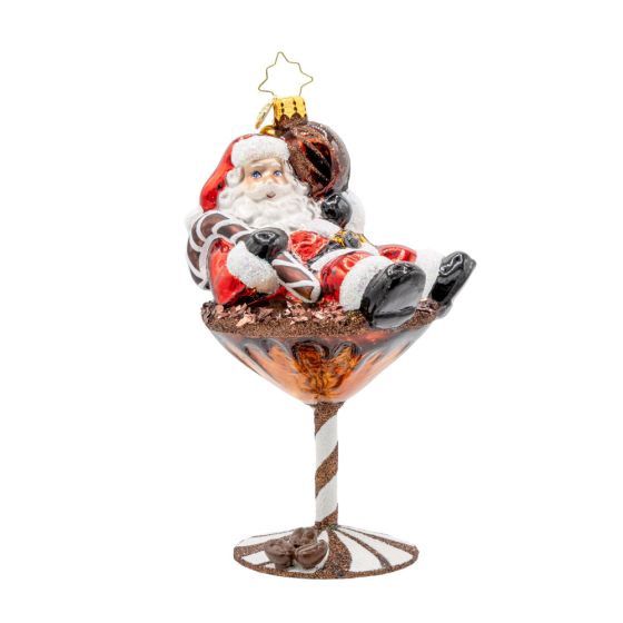 SANTA&#39;S MERRY MARTINI BREW ORNAMENT