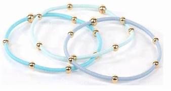 &quot;E&quot;SSENTIALS TURQUOISE BRACELET/HAIRTIES