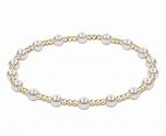 PEARL SINCERITY 4MM BEAD BRACELET AQUAMARINE