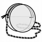 CANTEEN CROSSBODY CLEAR PVC BLACK ACCENTS