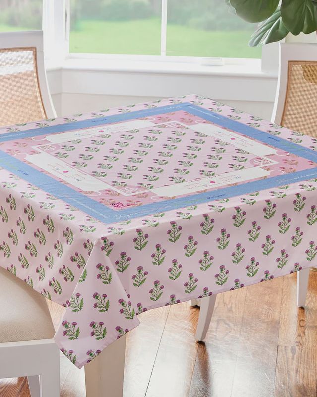 PURPLE THISTLE TABLECLOTH