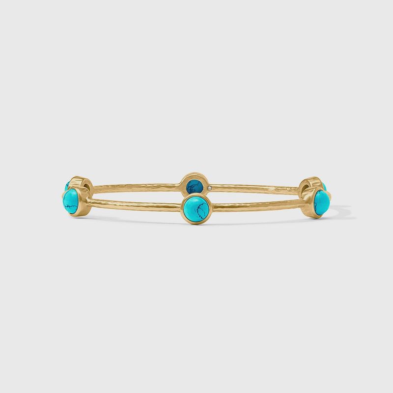 MILANO LUXE BANGLE TURQUOISE BLUE LARGE