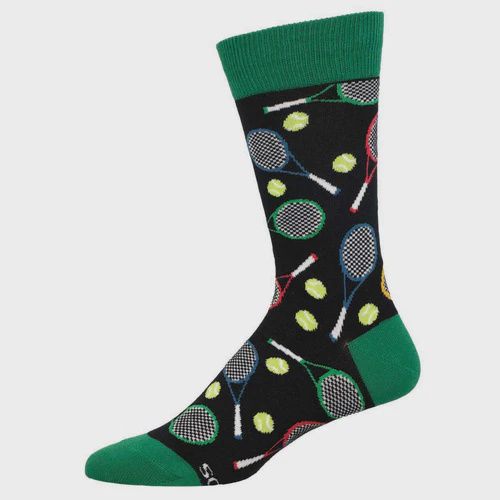 TIME FOR TENNIS BLACK SOCKS