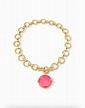 HONEYBEE DEMI NECKLACE GOLD PINK PEONY