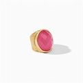 VERONA STATEMENT RING IRIDESCENT PEONY PINK 9