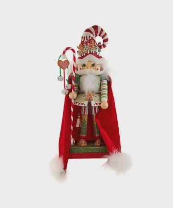 15&quot; GINGERBREAD CANDY CANE SANTA  NUTCRACKER