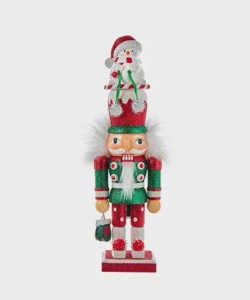 12&quot; SNOWMAN HAT NUTCRACKER