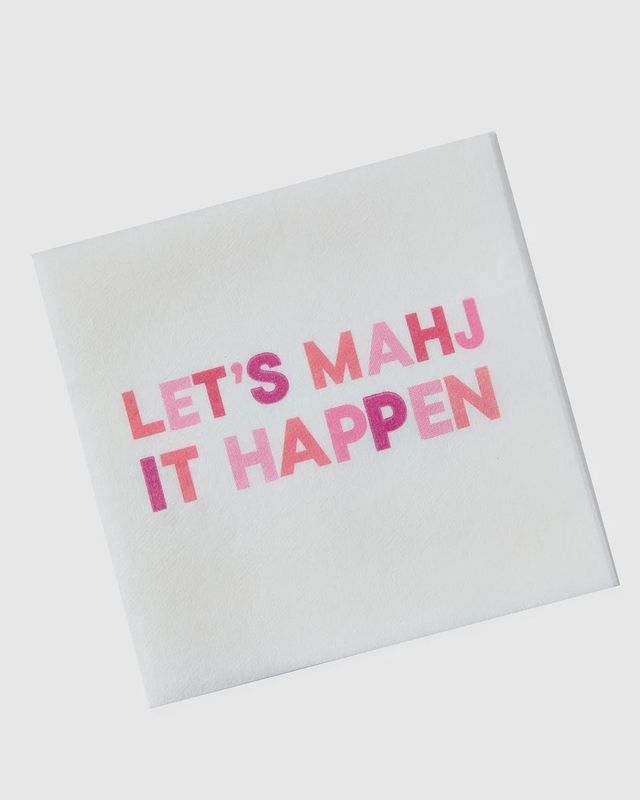 LET&#39;S MAHJ IT HAPPEN NAPKINS