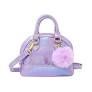 SHINY DOTTED HEART MOON HANDBAG PURPLE
