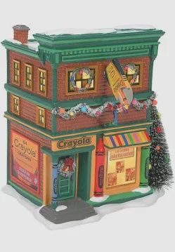 SNOW VILLAGE CRAYOLA CRAYON STORE