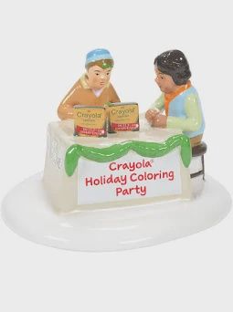 SNOW VILLAGE CRAYOLA HOLIDAY COLORING PARTY