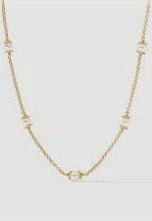 HYDRA DELICATE STATION NECKLACE PEARL