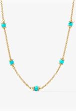 HYDRA DELICATE STATION NECKLACE  TURQUOISE BLUE