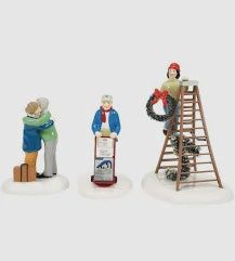 SNOW VILLAGE FRIENDS &amp; NEIGHBORS S/3