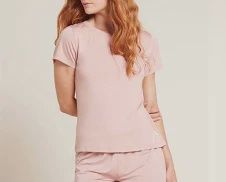SLEEP TEE DUSTY PINK SM