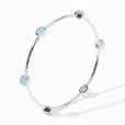 MILANO LUXE BANGLE SILVER MED