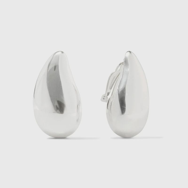 WAVE CLIP EARRING SILVER