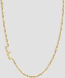 WILDER ALPHABET NECKLACE GOLD E