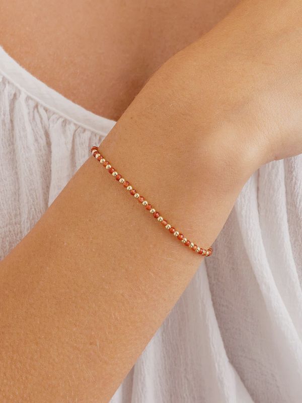 POWER GEMSTONE BRACELET ORANGE AGATE