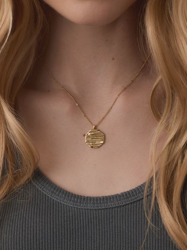 SUNSET COIN NECKLACE GOLD