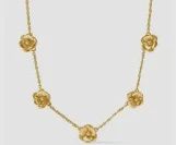 BLOOM DELICATE STATION NECKLACE GOLD