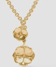 BLOOM LARIAT NECKLACE GOLD