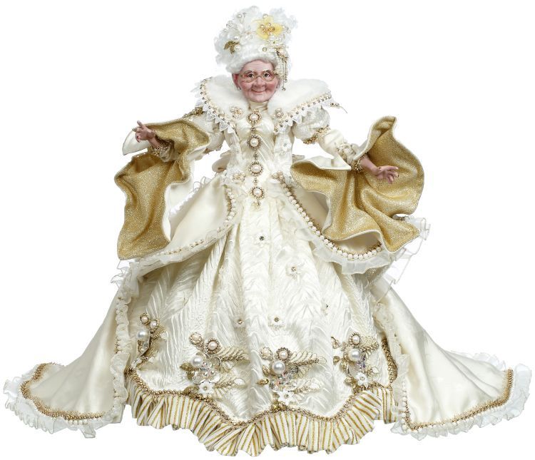SNOW &amp; PEARLS  Mrs. CLAUS - 23&quot;