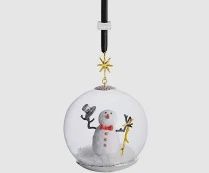 SNOWMAN SNOW GLOBE ORNAMENT