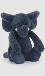 BASHFUL BLUE ELEPHANT ORIGINAL MEDIUM