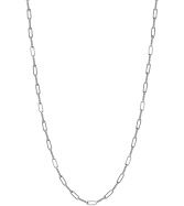 TWISTED LINK PAPERCLIP CHAIN 18&quot;