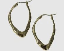 CHLOE HOOP EARRING BRASS