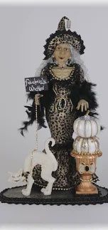 LIGHTED FABULOUSLY WICKED LEOPARD WITCH