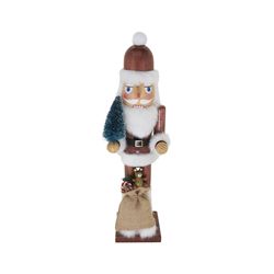 SANTA NUTCRACKER W TOY BAG