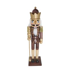 SOLDIER NUTCRACKER BROWN  15&quot;