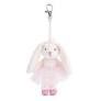 JAYLEEN BAG CHARM LIGHT PINK