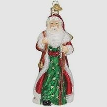 FATHER CHRISTMAS WITH BELLS ORNAMENT