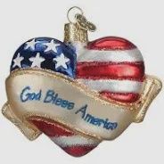 GOD BLESS AMERICA ORNAMENT