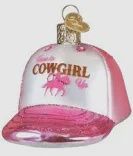 COWGIRL TRUCKER CAP ORNAMENT