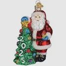 2025 SANTA WITH TREE ORNAMENT